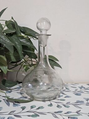Vintage Glass Wine Decanter